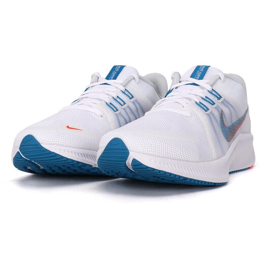 Nike (NIKE) men's shoes 2025 new summer sports shoes REVOLUTION 8 cushioning shoes barefoot casual shoes DA1105-101 white multicolor blue bright dark red 40.5