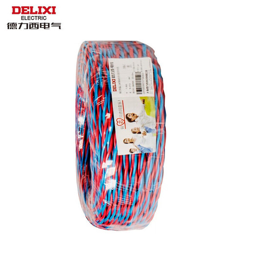 德力西（DELIXI）电线电缆 RVS 二芯1.5平方电源线充电线灯头双绞线 花线消防线