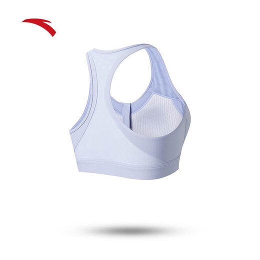 ANTA Sports Bra Autumn and Winter New Zipper Yoga Vest Pilates Fitness Training Morning Mist Purple-1 S (Female 160)