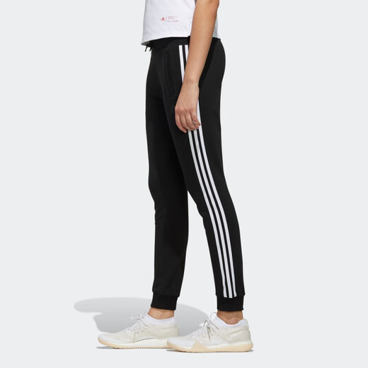 adidas comfort gestrickte Fußhosen Frauen FI9276 Schwarz/Weiß FI9274 S