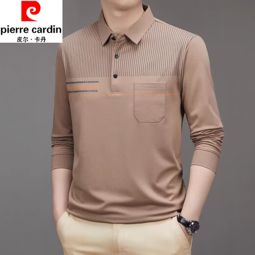 T-shirt à manches longues à manches longues à manches longues en coton pur à la peau en coton pur au printemps et à l'automne avec une chemise à col de polo de poche 9901 Gray M 165 suggère 100-120 Jin [Jin est égal à 0,5 kg]