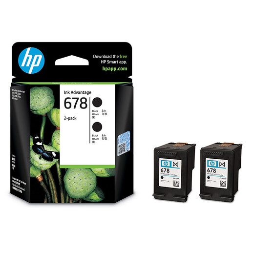 HP (HP) 678 Original -Tintenpatronen sind für 2648/4648/4518/3548/1518/1018 PRINTER TINK -Kartuschen 678 Dual Black Set (ungefähr 960 Seiten) geeignet.