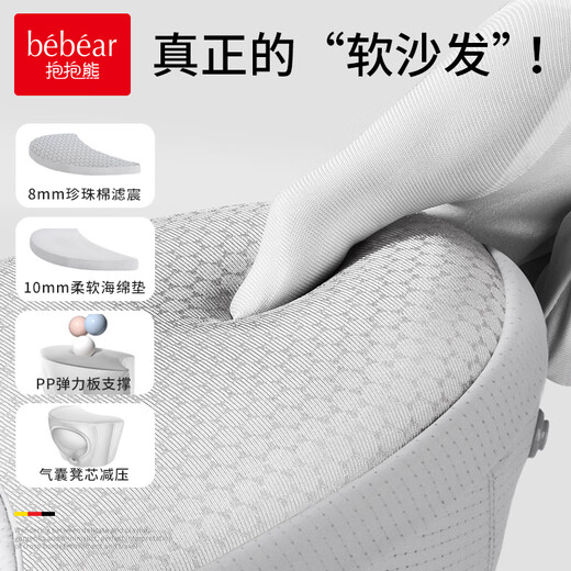 Umarmung Bären Babygurt Taillenhocker Baby Walking Baby mit Artefakt vorne umarmen multifunktionales Neugeborene Four Seasons Universal Baby Armband Park Heik Lufthocker Kern [Bauchschutzmodell]