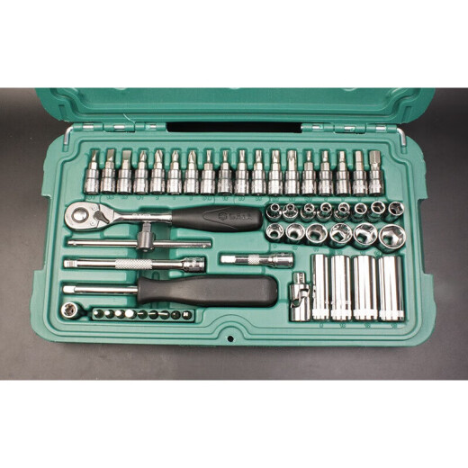 Yusenyi 1/41/4 pulgadas llave de manga de 52 piezas Conjunto de llave de manga de 52 piezas 09002 Reparación automática Pequeña manga corta de 3.5 mm-11301