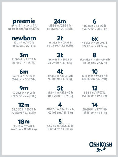 OshKosh B Gosh Boys Toddler Long Sleeve Uniform Prefix Button White 10