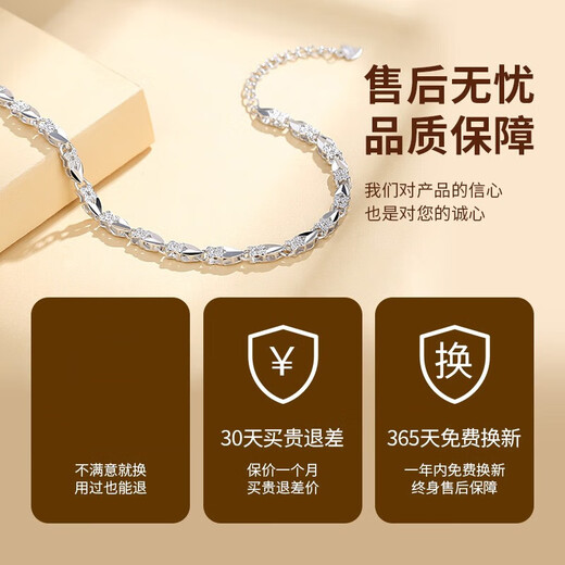 MZMZ platinum bracelet for women pt950 platinum fashion four-leaf clover jewelry Valentine's Day birthday gift for girlfriend and wife light luxury model-lucky four-leaf clover bracelet