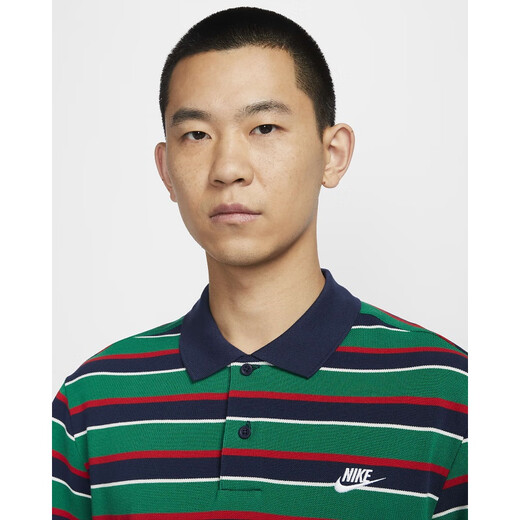Nike (Nike) [Jinlang Sports] T-shirt à revers à rayures rétro pour hommes FN3897-410 FN3897-410 M
