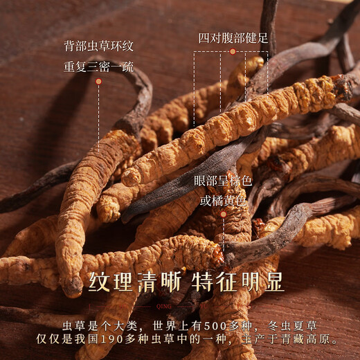 胡庆余堂冬虫夏草5g 天号4500#西藏高品质野生虫草整草自用西藏冬虫夏草