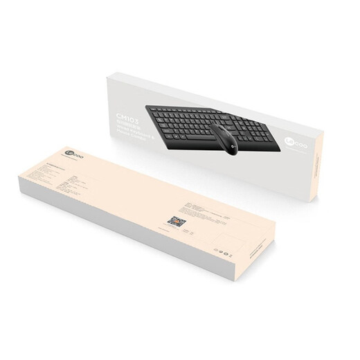 Lenovo (lenovo) keyboard and mouse set Office business light voice typing film keyboard Desktop computer laptop Universal office water-splashing and dustproof Lenovo Laiku Wireless keyboard + wireless mouse (battery version) White snow color