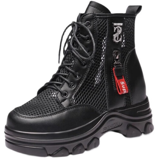 Dadong Mottes secrètes Batte-batte de coin Martin Boots Nouveaux bottes creux de printemps et d'été