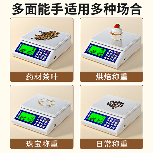 ZHIZUN weighing electronic scale kitchen scale small household electronic scale high-precision 0.1g small food scale gram weight scale black face sticker 15kg/1g