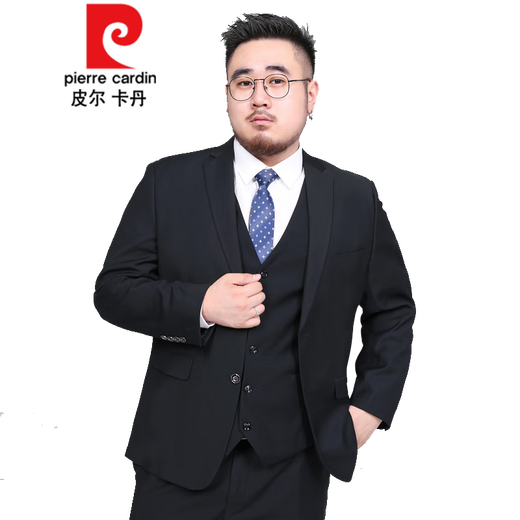 皮尔卡丹（pierre cardin）春秋大码胖人西装马甲男士西.服休闲职业正装韩加大背心马夹针织 浅灰色 3XL