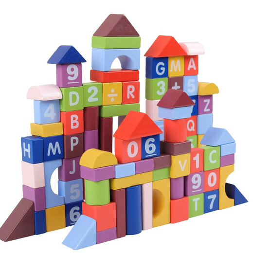 QZMedu108 Großkornbaumsblocks Spielzeug Holzstopfen für Jungen und Mädchen Fässer für Kinder für die frühe Bildung für Bildung von Kindern Geburtstagsgeschenke