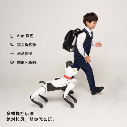 
WEILAN BabyAlpha Chat Plus Starlight White Blue Alpha Machine Dog Artificial Intelligence Machine Dog AI Machine Dog New Year Gift High-end Gift