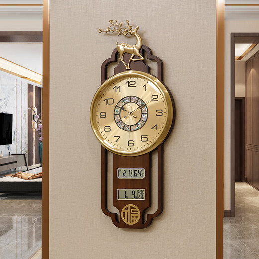 2025 Último japonés i Seiko Brass Brass Watch Reloj Sala de estar Hogar Fulu Copper Creative Wannian [Movimiento silencioso] LT-6189 Braso de pared de latón Otro