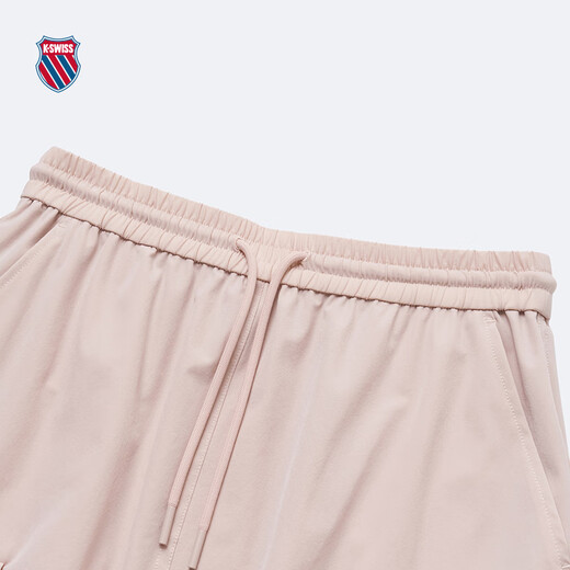 Kswiss Women's Falda Summer Breathable New Elegant Casual Woven Falda versátil Versátil 199932 689 Xiangfei Pink L