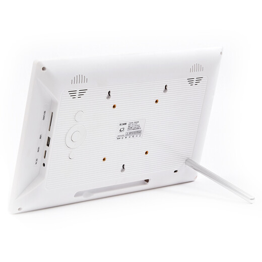 Lexlia 13.3-inch IPS high resolution 1920*1080 full-viewing HD digital photo frame, home electronic photo album stand, commercial display, 13.3-inch white tempered glass, free 32G USB flash drive