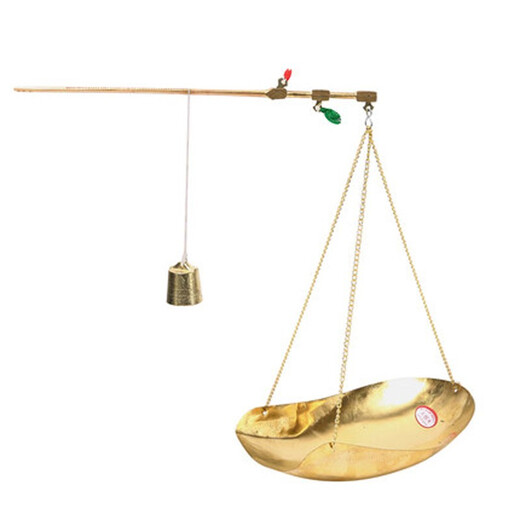 Chendao traditional Chinese medicine scale, imitation copper small scale, medicinal material scale, gram scale, traditional Chinese medicine old-fashioned scale, copper-plated scale, 500g disc (ordinary model)