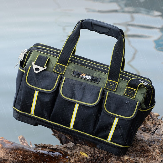 MYTEC tool bag storage bag electrician shoulder bag waist bag convenient canvas large capacity Oxford woodworking multi-functional portable repair 13-inch classic cloth-based tool bag