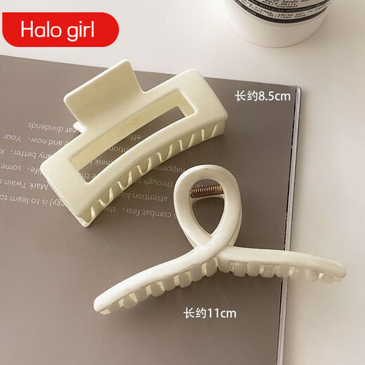 HALO GIRL【8个】新款抓夹化妆夹简约发夹女后脑勺发量多发卡鲨鱼夹子头饰 超值装【8个】