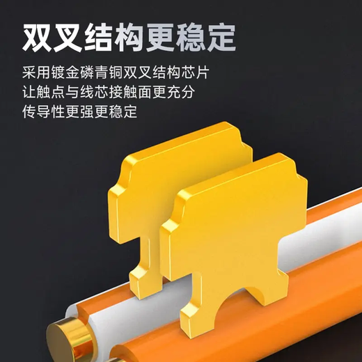 PANDUIT泛达超六类万兆水晶头50U镀金网线屏蔽非屏蔽RJ45网络头SP6X88-C/SP688/SPS6X88/SPS688/SP6X88SD SP6X88-C超六非屏蔽水晶头23线规