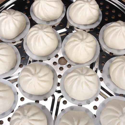 Runqun silicone oil bag bottom paper steamed bun paper baking steamer bread paper disposable oil paper steamer paper round square round 8cm 500 sheets