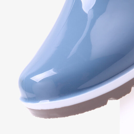 3531 Rain boots, medium and high tube summer women's rain boots, labor protection, waterproof shoes, non-slip, waterproof adult rubber shoes, water shoes, blue 37
