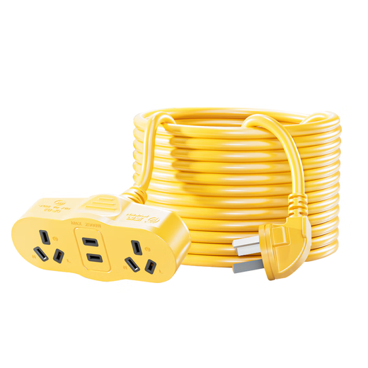 Qingfeng (kyfen) socket extension cord/socket board/socket strip/socket strip/wiring board/trailer board, anti-freeze and cold-resistant 1.5 flat wire diameter, one person with two holes, two people with five holes, total length 6 meters