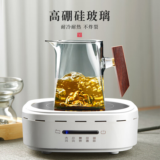 Eight Thousand Lines Justice Cup three-piece set glass tea leakage with filter tea divider tea set accessories special for high temperature resistant small green mandarin orange