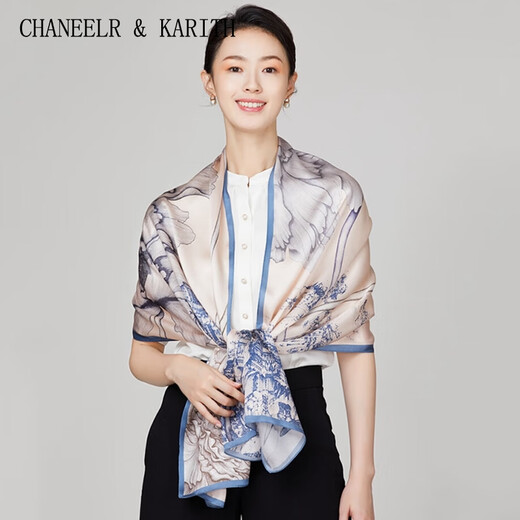 Chaneelr / Karith Shek Scarf 2025 New Mulberry Silk Fashion Women's Scarf Gauze Scarf Birthday