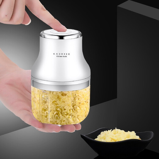 KACHeeG multifunctional electric garlic masher, garlic grinder, household mini cooking machine, garlic crusher, garlic crusher, garlic machine MOZI Mozhi electric garlic masher, small size