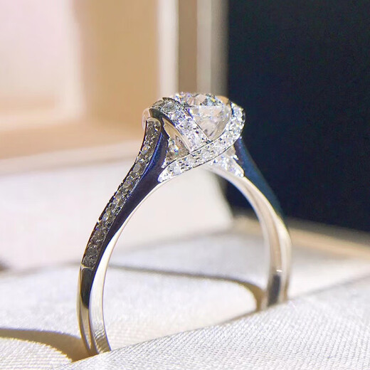 Jiajian Jewelry White 18K Gold Proposal Engagement Wedding Diamond Ring GIA Loose Diamond Ring Customized Luxury Diamond Ring Women 18K Gold GIA Certificate SI/FG 1 Carat + 30 Points Diamond