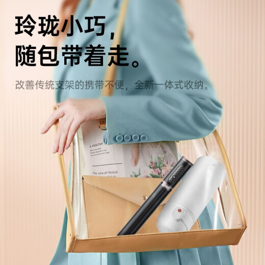 W&P 自拍杆伸缩三脚架云台防抖神器360度旋转直播落地多功能拍摄手持户外旅行便捷手机支架蓝牙遥控wp 【1.6米标准款黑】一体隐藏丨防抖不晃丨一键开合