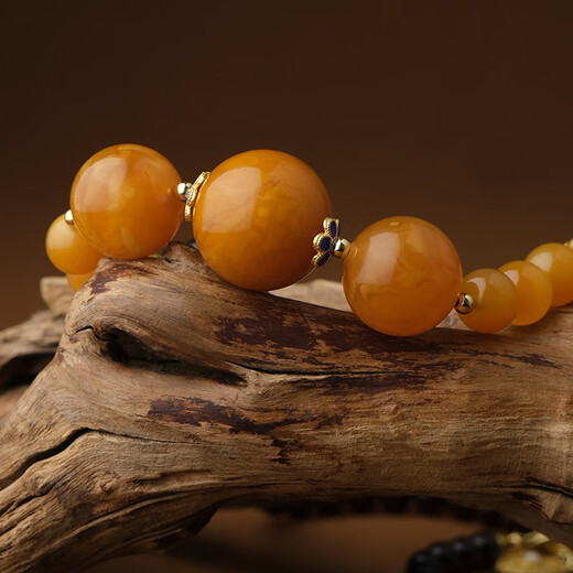 Potala Palace Beeswax Pendant Tower Chain Blood Amber Amber Necklace S925 Silver Inlaid Pearls Birthday Gift for Wife in the Year of the Snake Beeswax Blood Amber Tower Chain