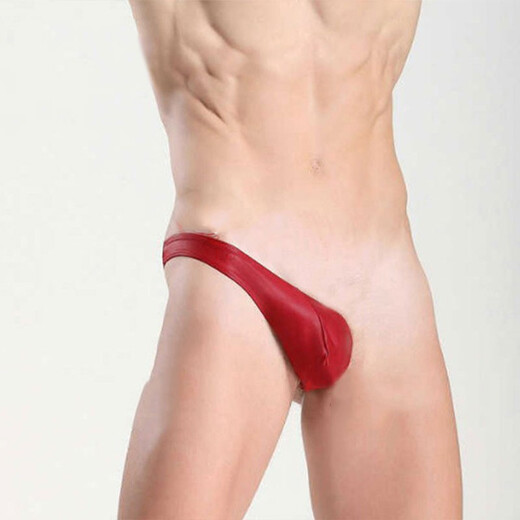 Sexy underwear, men's thong, hoop, men's underwear, sexy fully transparent T-pants, passion free, style 1, red, one-size-fits-all boys' sexy pajamas, adult sex toys