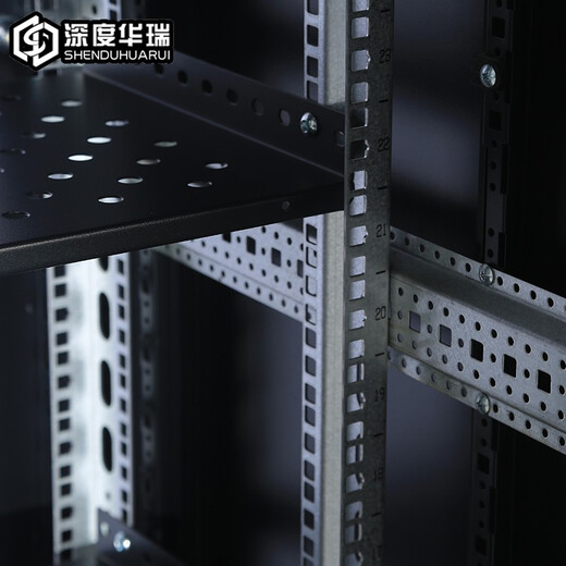 深度华瑞网络设备弱电机柜带锁 600深/宽 加厚款 适用网络交换机/UPS电源/监控 前后单开网门 WA-6627 600*600*1400 27U