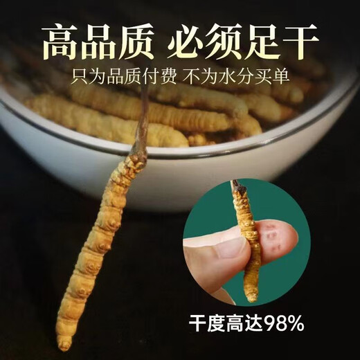 藏区雪域那l曲正宗虫草冬虫夏草虫草礼盒头期干货整滋补养生干货 西藏那曲50条礼盒装(两条一克）