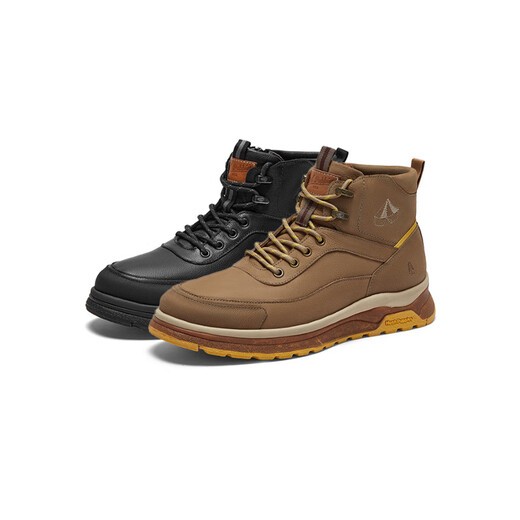 Hush Puppies Martin boots men's high-top workwear casual outdoor boots B6Q04DD3 khaki 39