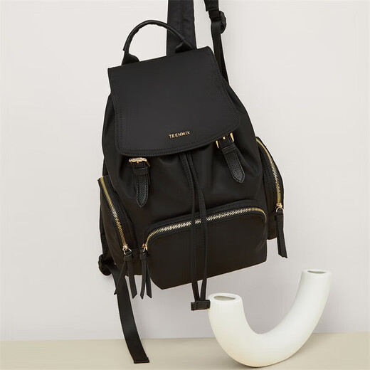 TEENMIX backpack nylon high-end backpack commuter computer bag large-capacity travel school bag female birthday gift for girlfriend