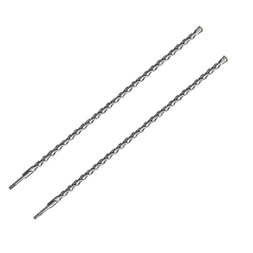 Taslon extended impact drill bit rectangular handle four pits long wall drill round handle two pits two slots electric hammer impact drill 10 14*1000MM square handle four pits