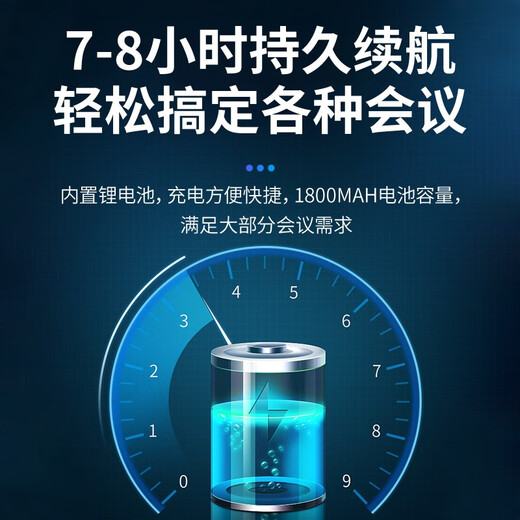 数真4K超清视频会议无线摄像头套装829万像素3倍10倍变焦会议室摄像机解决方案双麦级联无线全向麦克风 4K 全无线 80㎡套装W132J丨定焦8米麦