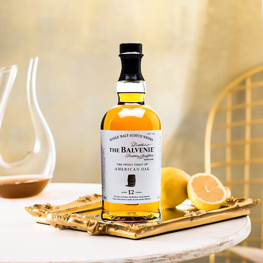 百富（BALVENIE）12年故事系列 苏格兰单一麦芽威士忌 700ml 43度 礼盒装 进口洋酒