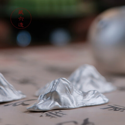 Zangliuzou sterling silver 999 sterling silver Jianshan ornaments, tea ceremony accessories, household kung fu creative ornaments, Jianshan ornaments