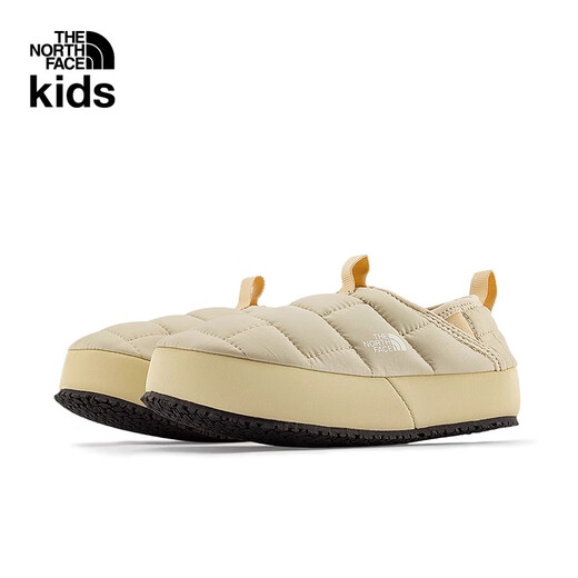 North Face Children's Clothing Mule Children's Slip-on Bread Shoes Camp Shoes Warm Outdoor Shoes|39UX 69Y/Brown 35 Inner Length 22cm