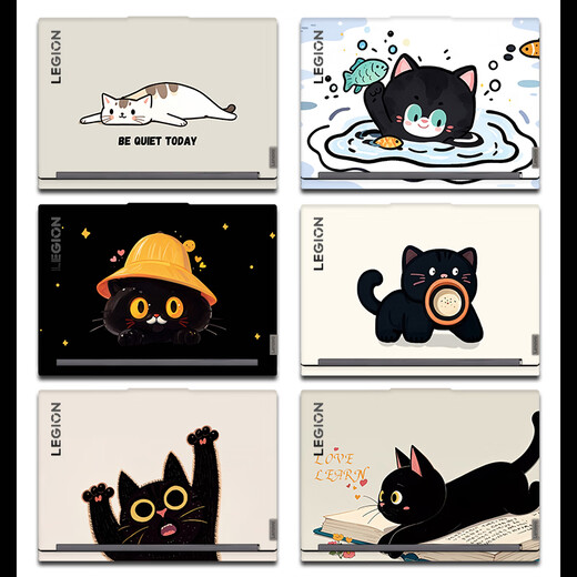 Drei-Farben-Katze (SFMCEMQ) eignet sich für 2025 Lenovo Savior Y9000P Sticker Y7000P Laptop Film R9000P Computer Case Protective Film R7000 Y9000X Full Set von Shell Accessoires W4877 Frosted ABCD Surface