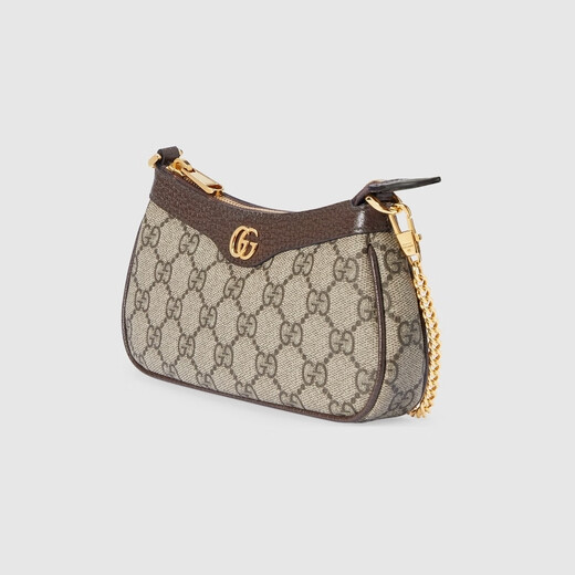 GUCCI Gucci Ophidia Series Mini Handbag Gift Beige and Ebony One Size