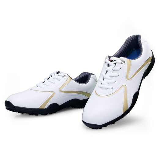 PGM Golfschuhe Herren klassische Turnschuhe lässige Anti-Rutsch-Schuhe Gold XZ016 42
