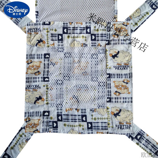 迪士尼（Disney）传统四爪婴儿背带宝宝双肩背袋纯棉透气老式绑带四季通用简易背巾 四爪绑带*红熊仔