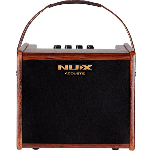 Nux Electric Blowpipe Speaker Erhu Wooden Guitar Electric Box Piano Playing and Singing Bluetooth Charging Speaker Outdoor Portable SA25 SA-25 Brown