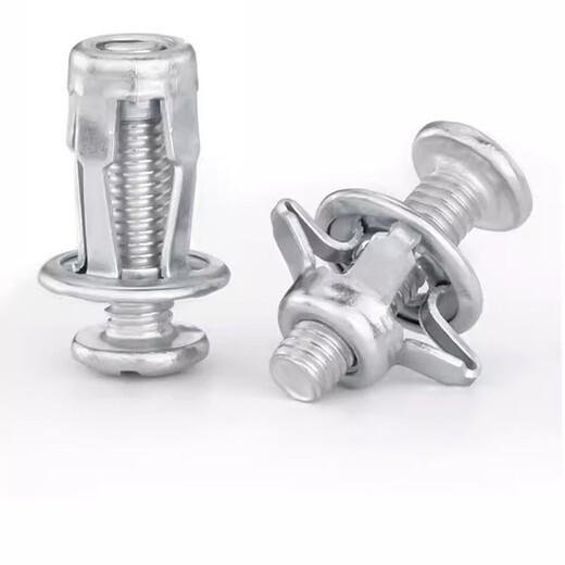 Tuerca de tornillo de expansión de pétalos de construcción, remache ciego, hebilla de fijación de tornillo, Perno de expansión de hierro hueco, colección de tornillos M6*25 (10 piezas)